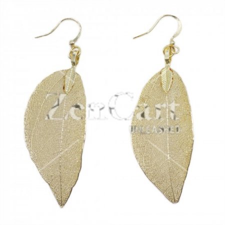 (image for) Earrings - Bravery Leaf - Gold