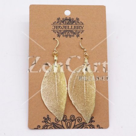 (image for) Earrings - Bravery Leaf - Gold