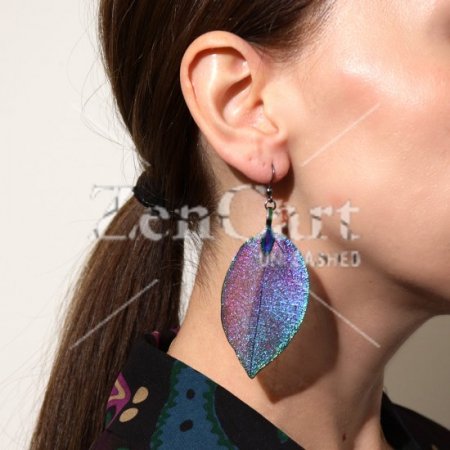 (image for) Earrings - Bravery Leaf - Multicoloured