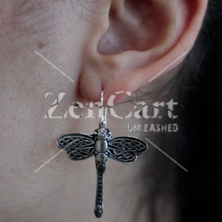 (image for) Silver Earrings - Dragonflies