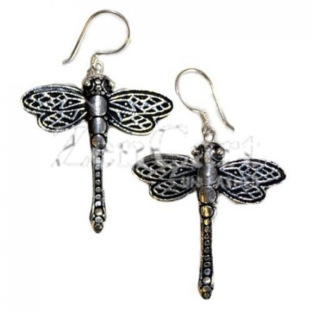 (image for) Silver Earrings - Dragonflies
