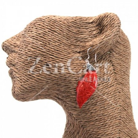 (image for) 925 Silver Earrings - Leaf Drop