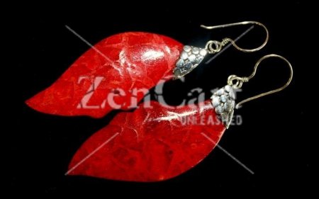 (image for) 925 Silver Earrings - Leaf Drop