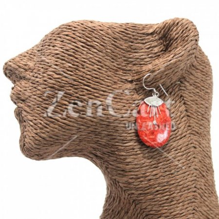 (image for) 925 Silver Earrings - Oval Décor