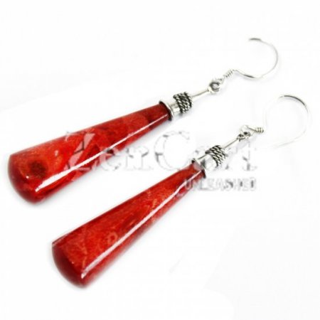 (image for) 925 Silver Earrings - Long Teardrop