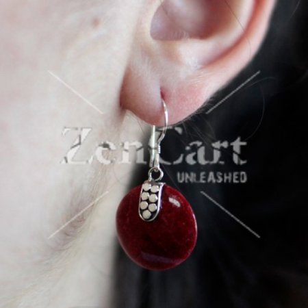 (image for) 925 Silver Earrings - Disc Disc Décor