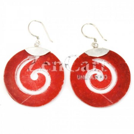 (image for) 925 Silver Earrings - Scroll Design