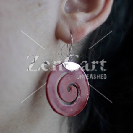 (image for) 925 Silver Earrings - Scroll Design