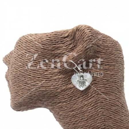 (image for) Shell & Silver Earrings - Sea Turtle - MOP