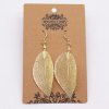 (image for) Earrings - Bravery Leaf - Gold