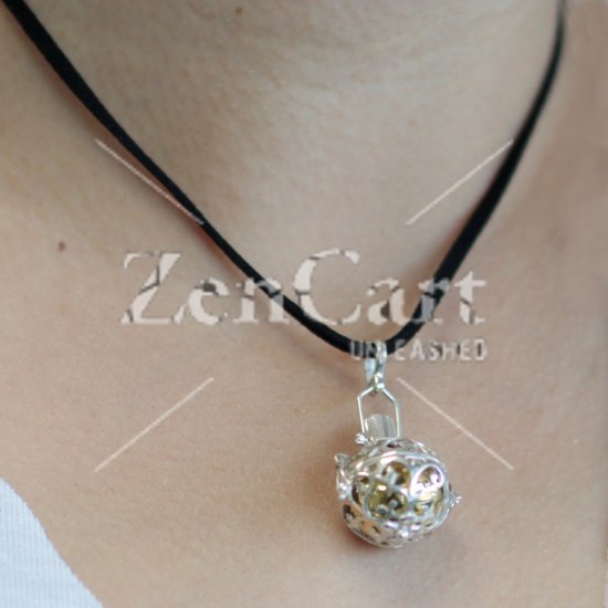 (image for) Silver Angel Bell - Night-time - 18mm