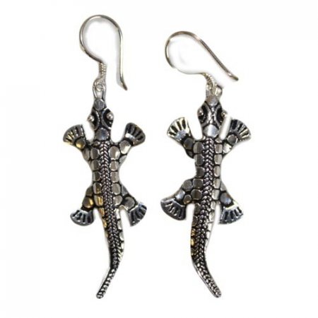 (image for) Silver Earrings - Lizards