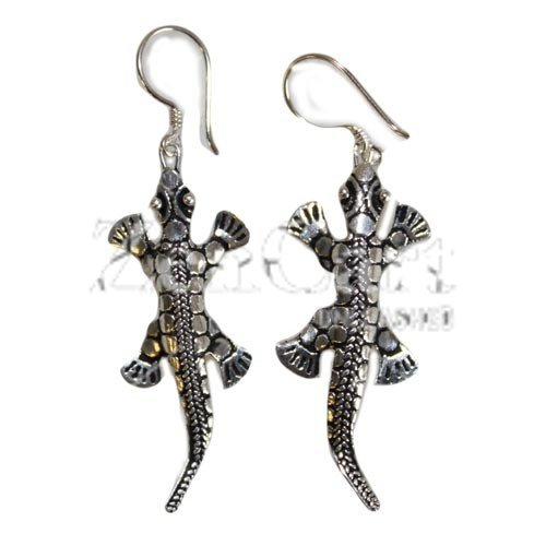 (image for) Silver Earrings - Lizards