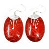 (image for) 925 Silver Earrings - Oval Décor
