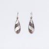 (image for) Shell & Silver Earrings - Teardrop- MOP