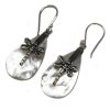 (image for) Shell & Silver Earrings - Dragonflies - MOP