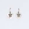 (image for) Shell & Silver Earrings - Sea Turtle - MOP