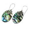 (image for) Shell & Silver Earrings - Abalone
