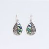 (image for) Shell & Silver Earrings - Teardrop- Abalone
