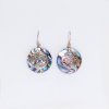 (image for) Shell & Silver Earrings - Flowers - Abalone