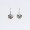 (image for) Shell & Silver Earrings - Frangipani - Abalone
