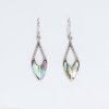 (image for) Shell & Silver Earrings - Spear Drops - Abalone